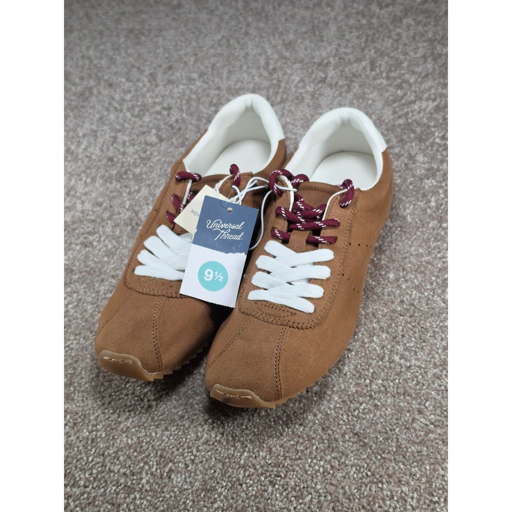 Universal Thread Brown Jojo Faux Suede Memory Foam Sneakers Womens 9.5 NEW